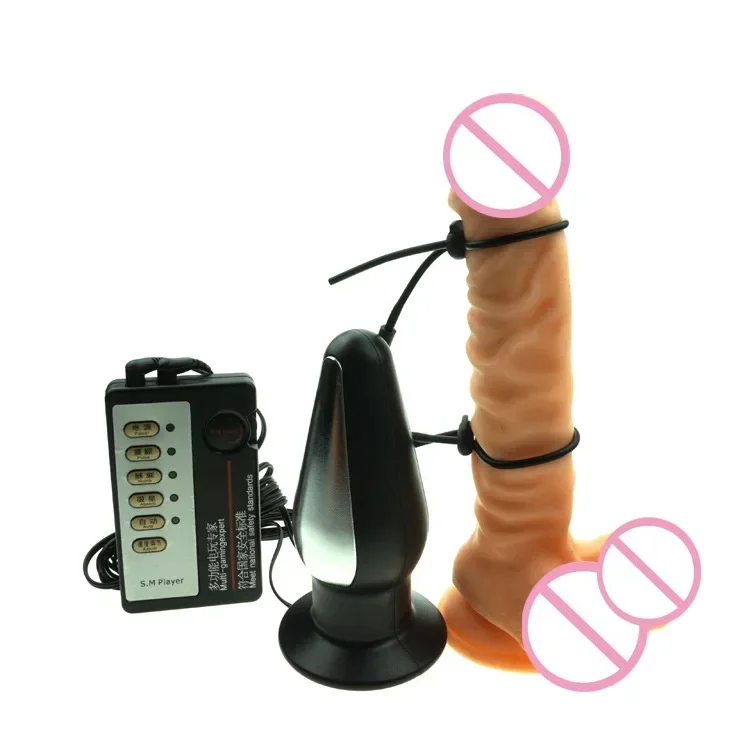 Cock Ring Penis Stimulation Accessories Sex Toys For Men Electric Shock Penis Rings E-stim Flirting Toy Medical Themed Toys