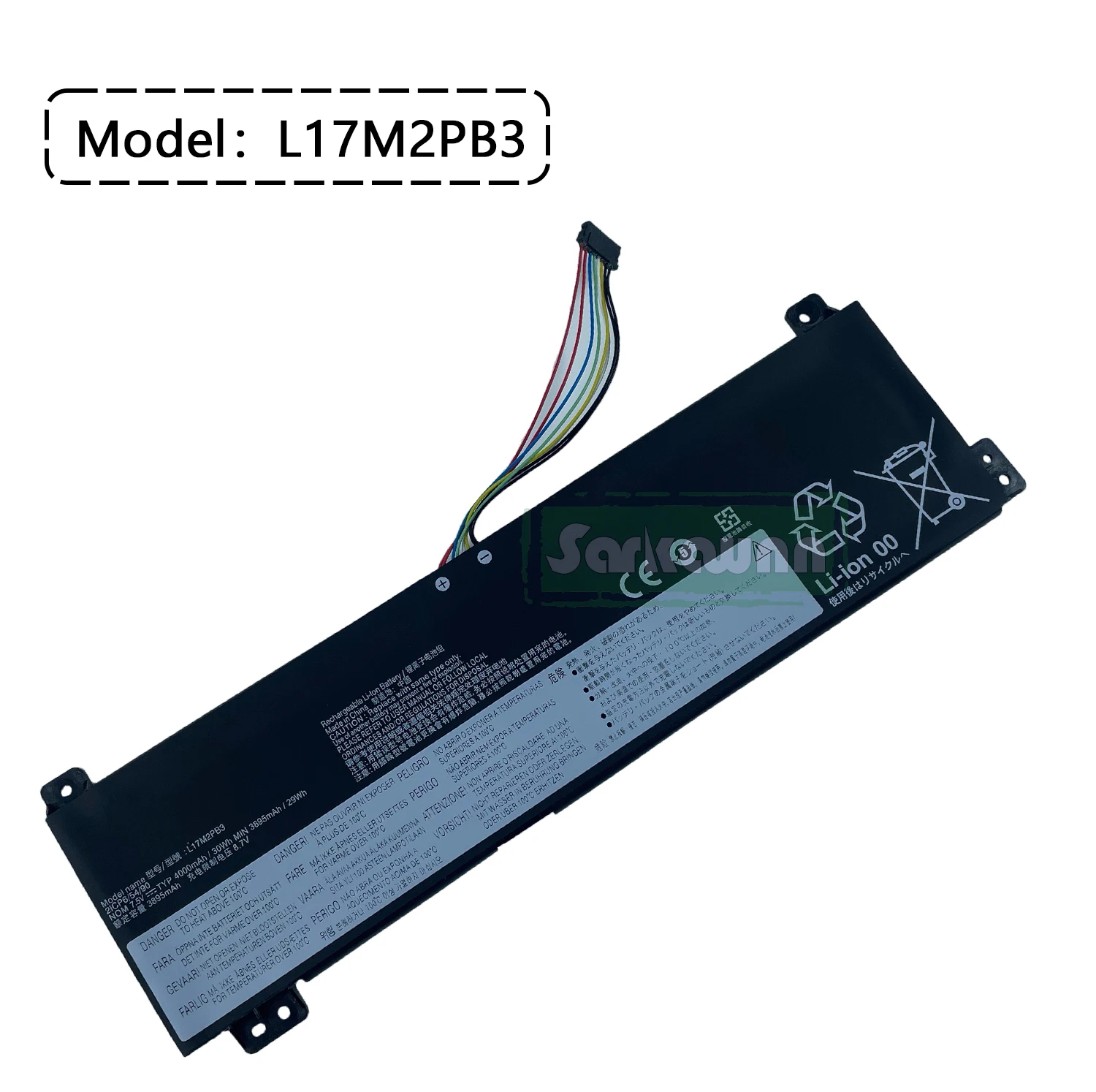 SARKAWNN 7.5V 29Wh L17M2PB3 Laptop Battery for Lenovo V330-15IKB V530-14IKB V530-15IKB