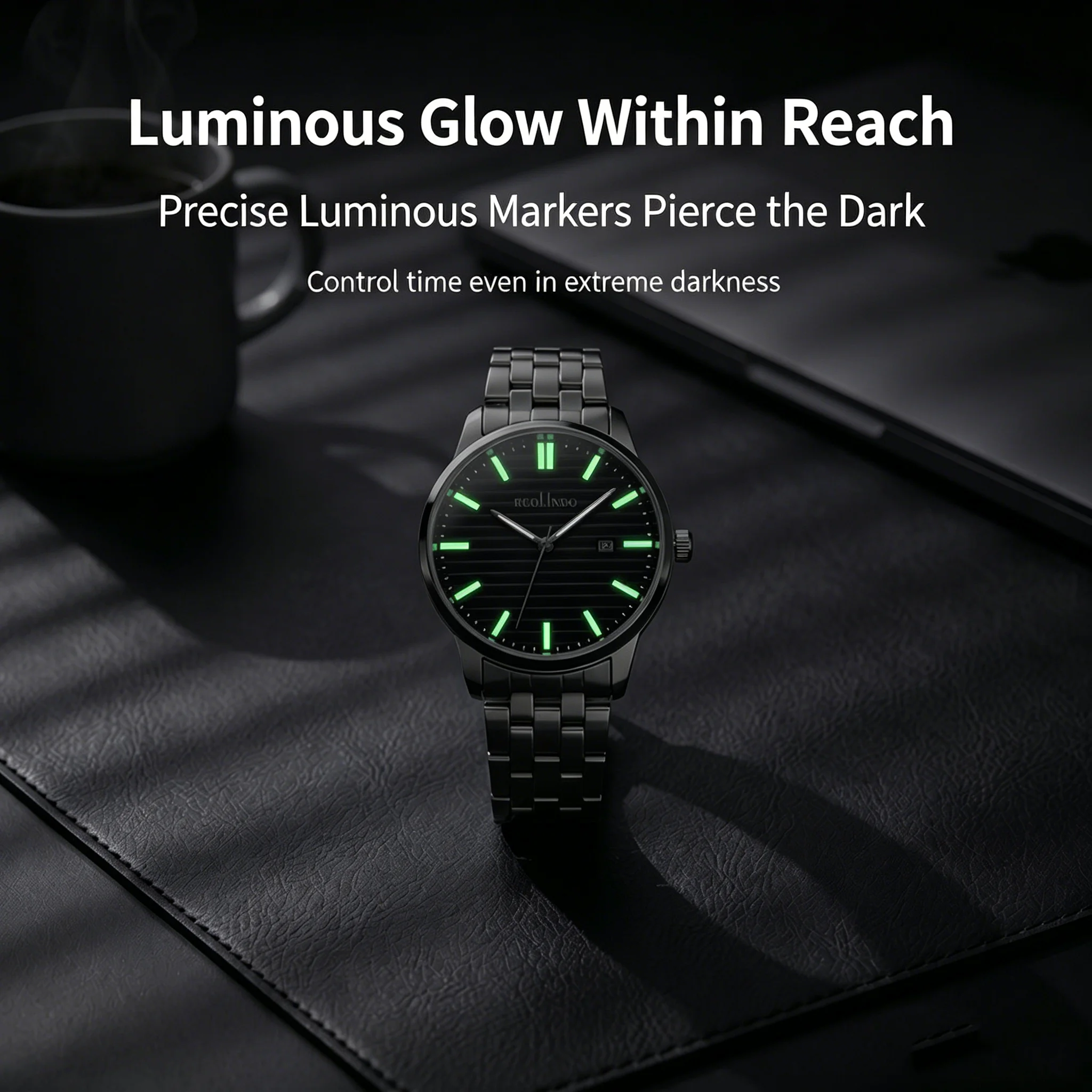 Latest Hot Selling Business Alloy Waterproof Minimalist Versatile Men Watch Steel Strip Luminous Calendar Round Quartz Watches