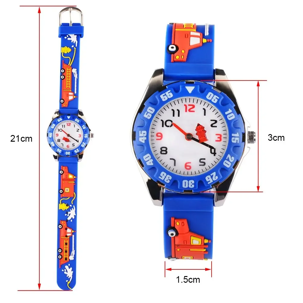 Orologi per bambini analogico 3D Cartoon impermeabile Sport bambini orologi da polso per bambini regali per 3 4 5 6 7 8 9 10 11 12 età ragazze