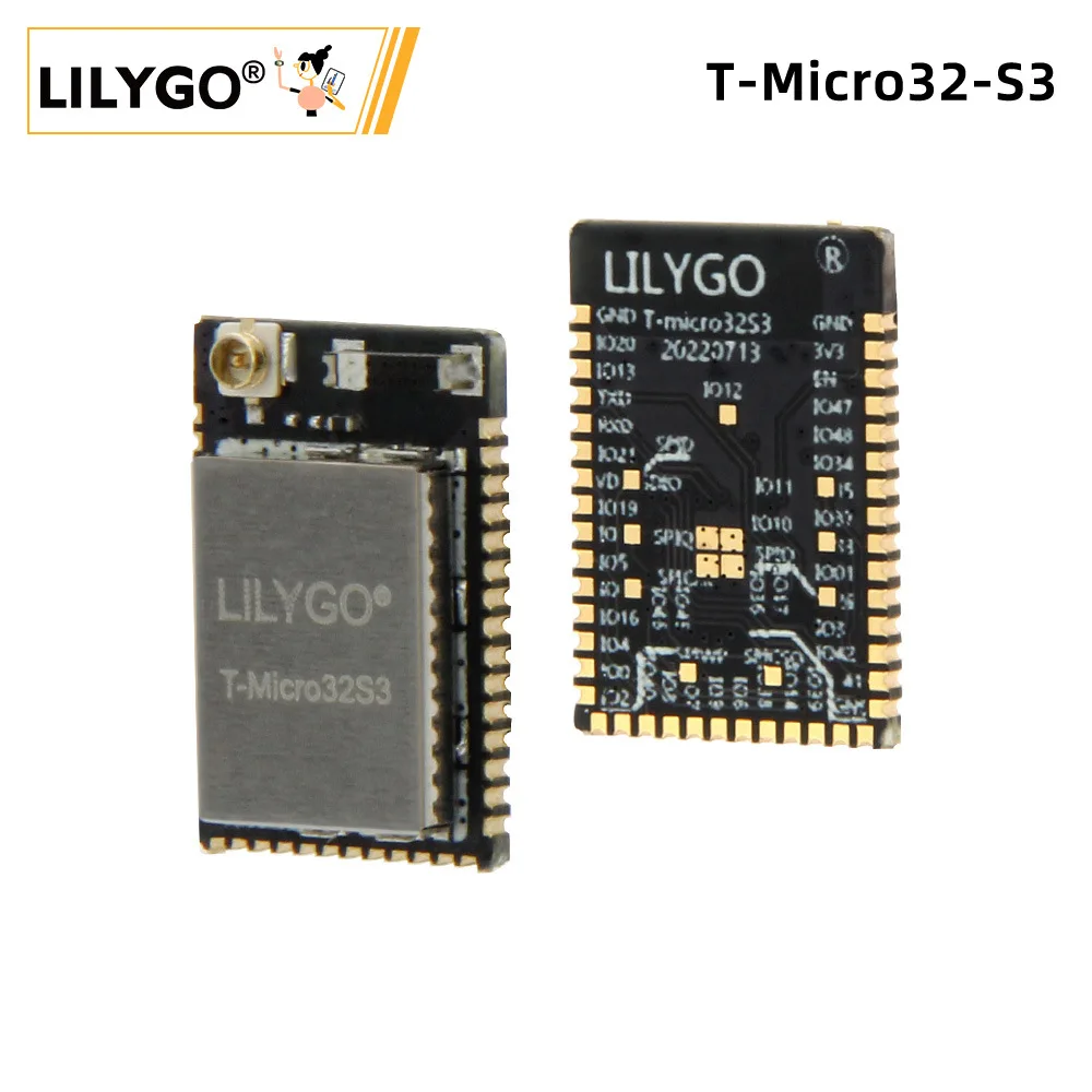 LILYGO T-Micro32-S3 IoT Development Board, ESP32-S3, Wi-Fi Bluetooth, 4MB Flash, 2MB PSRAM