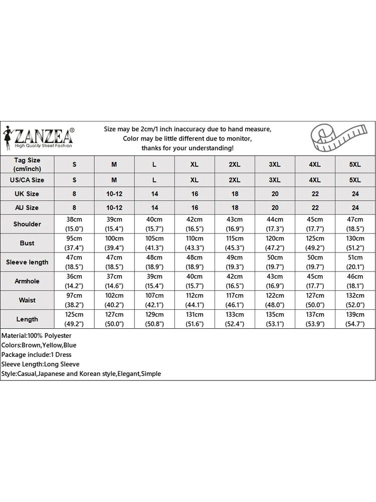 ZANZEA 우아한 패션 롱 셔츠 드레스 여성 패션 맥시 선드레스 2025 긴 소매 버튼 솔리드 파티 드레스 휴가 로브