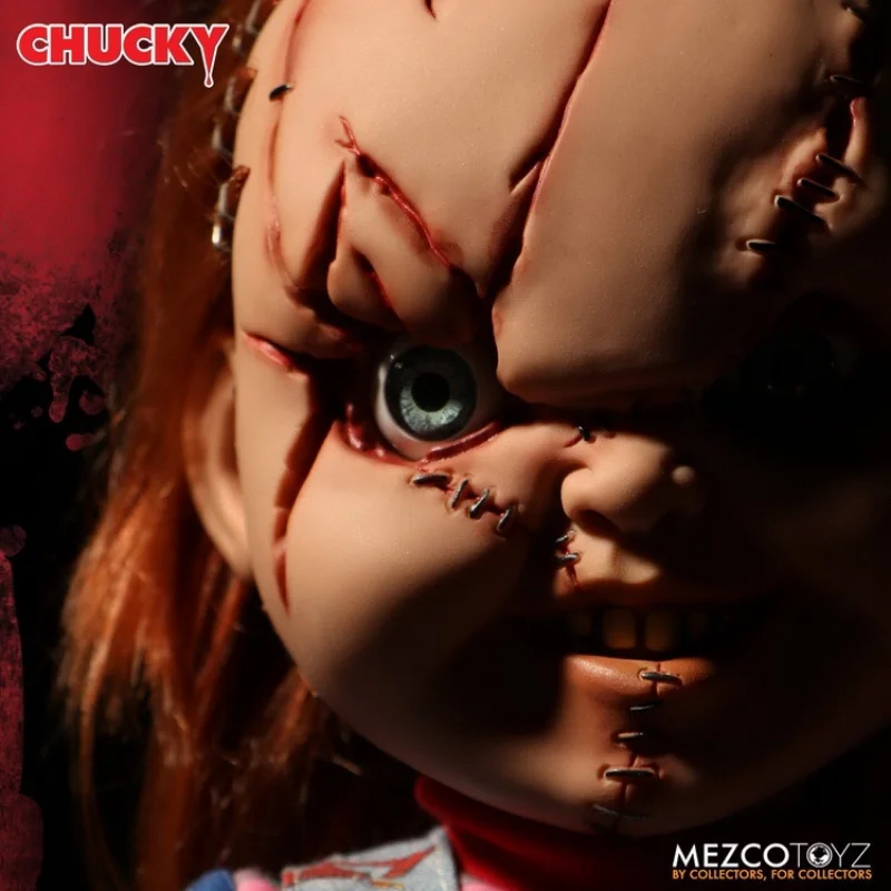 38Cm Child's Play Chucky Terror Movie Characters Periphery Movable Joint Vocalization Figure Model Image Ghost Doll Toys Gift