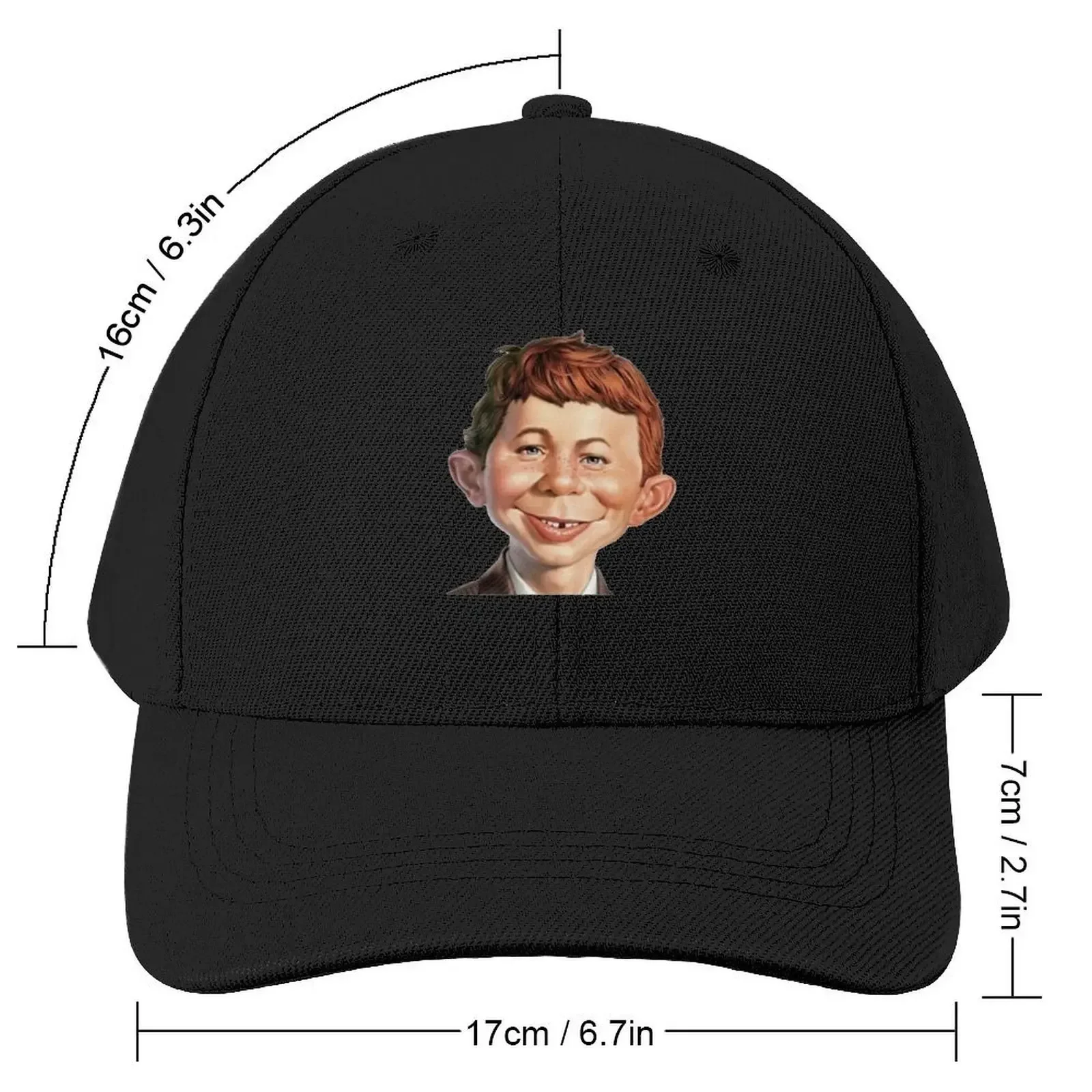 what me worry Mad Magazine alfred neuman ClassicCap Baseball Cap Golf Hat Man men's big size hat Boy Women's