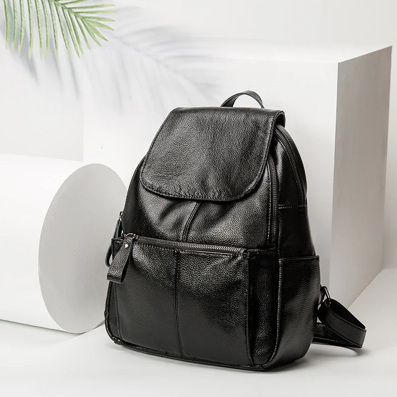 

brand genuine leather women backpack large travel multifunctional school for girls shoulder bag new hot C442