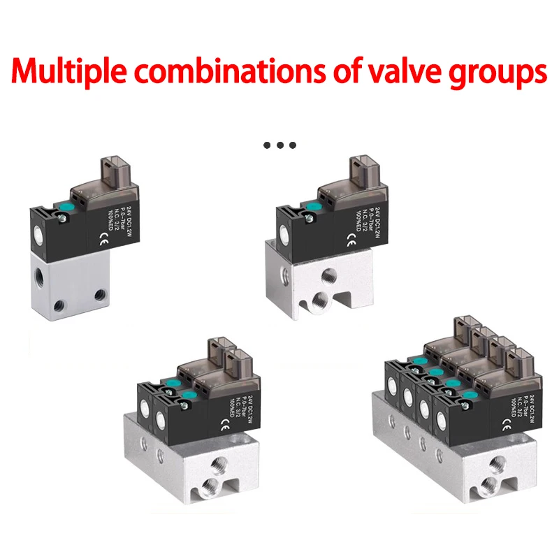 High-frequency Micro Solenoid Valve 2-Position 3-Way Vacuum Pneumatic Valve Mini Pneumatic Valve with Low Power Consumption