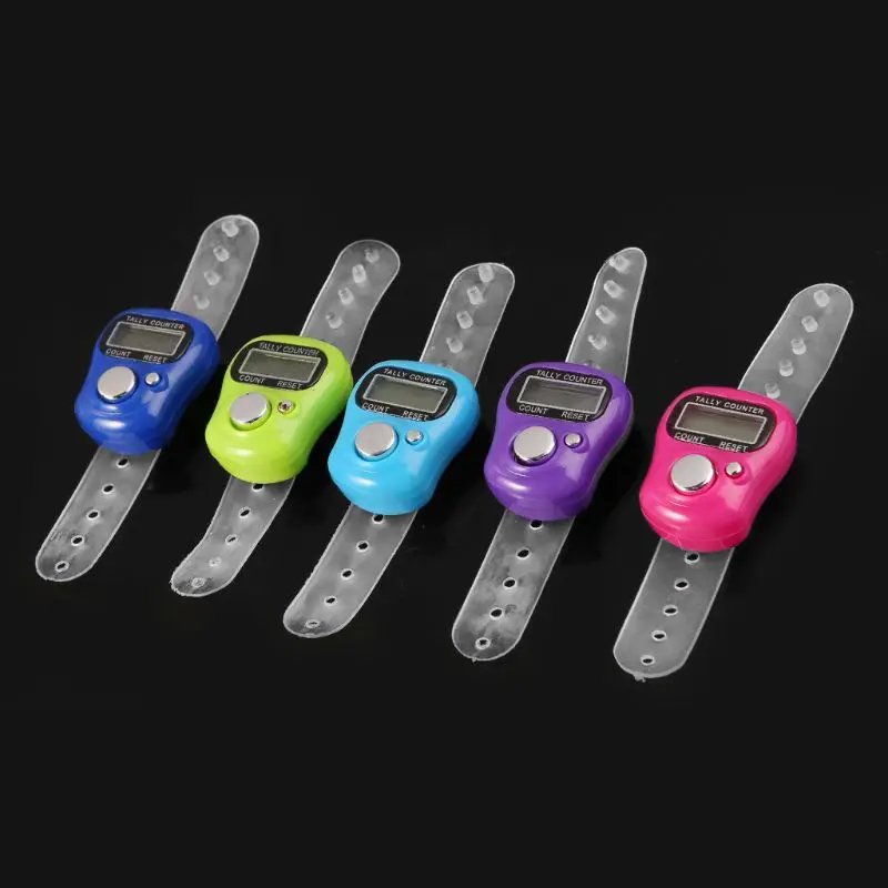 Finger Counter Digital LCD Electronic Finger Counter Manual Clicker Number Lap Counter for People Muslims