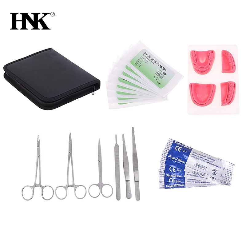 Silicone Artificial Human Skin Oral Teeth Gum Suture Training Kit Common Types Of Dental Wounds Dentist Practice And Training