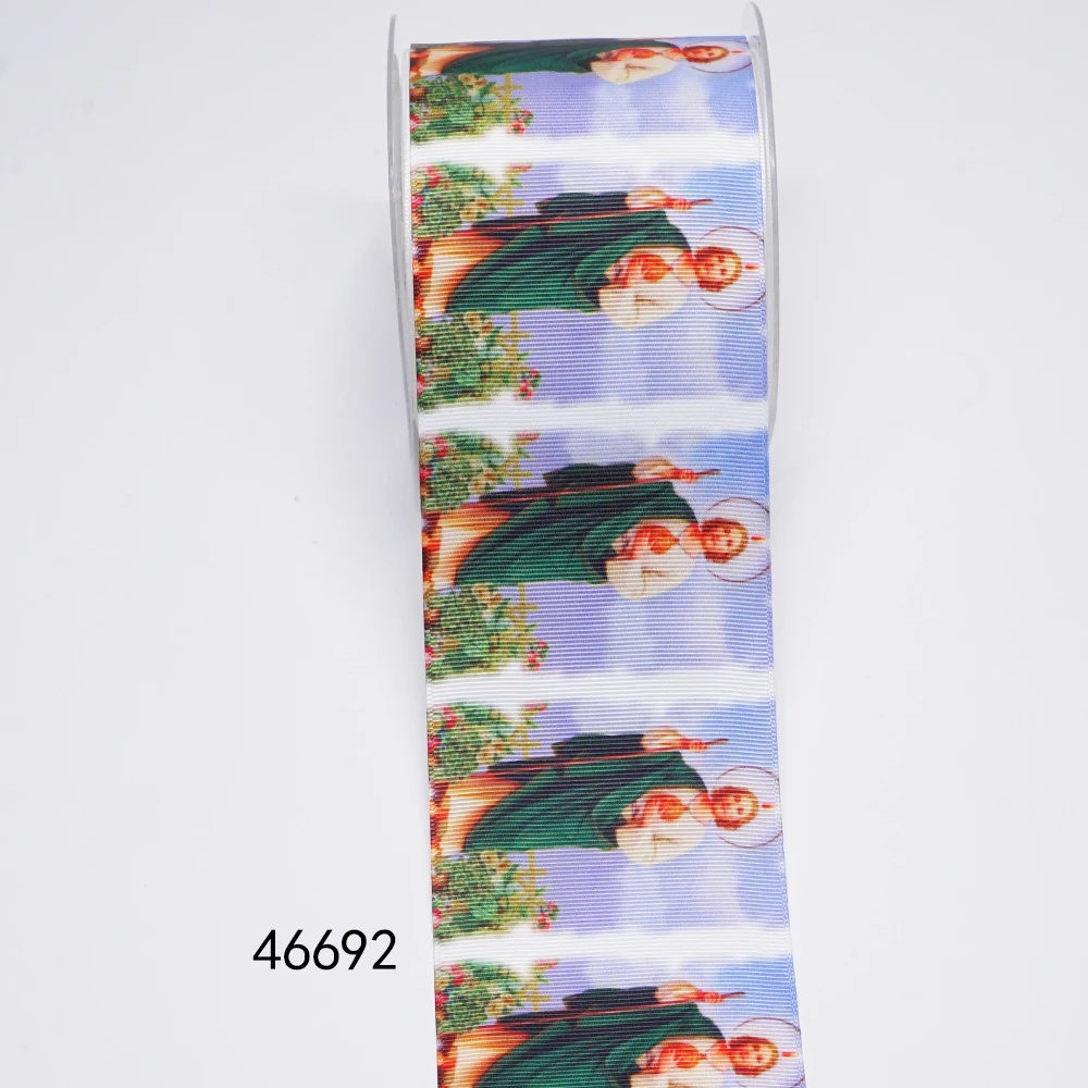 DIY Blessed Virgin Mary Printed Grosgrain Ribbon For Craft Supplies Sewing Accessories 5 Yards, Planar Resins 10 Pieces. 46692