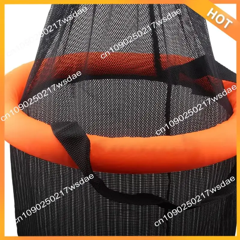 

X08A Плавающая корзина для рыболовной приманки Портативный складной держатель для рыбы Клетка для живой рыбы с износостойкой сеткой