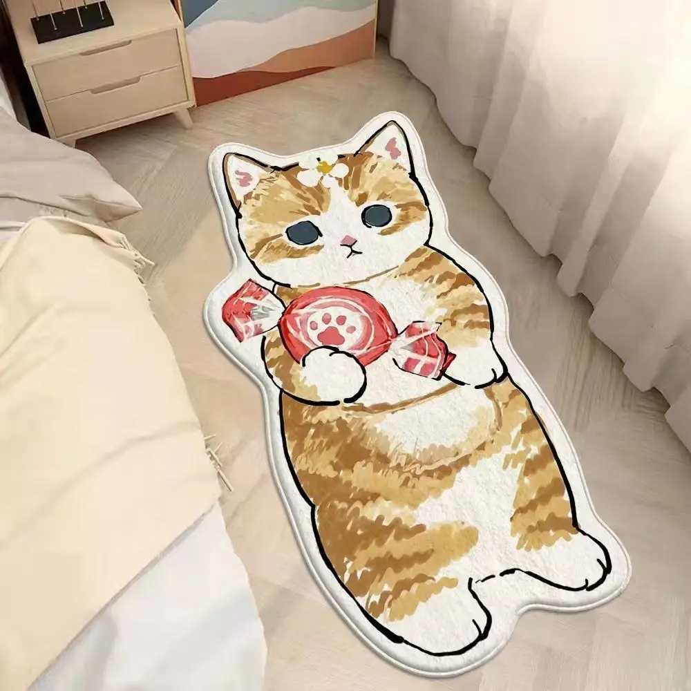 New Anti-slip Imitation Cashmere Carpet Dirty Resistant Machine Washable Pet Carpet Cartoon Shaped Rug Living Room