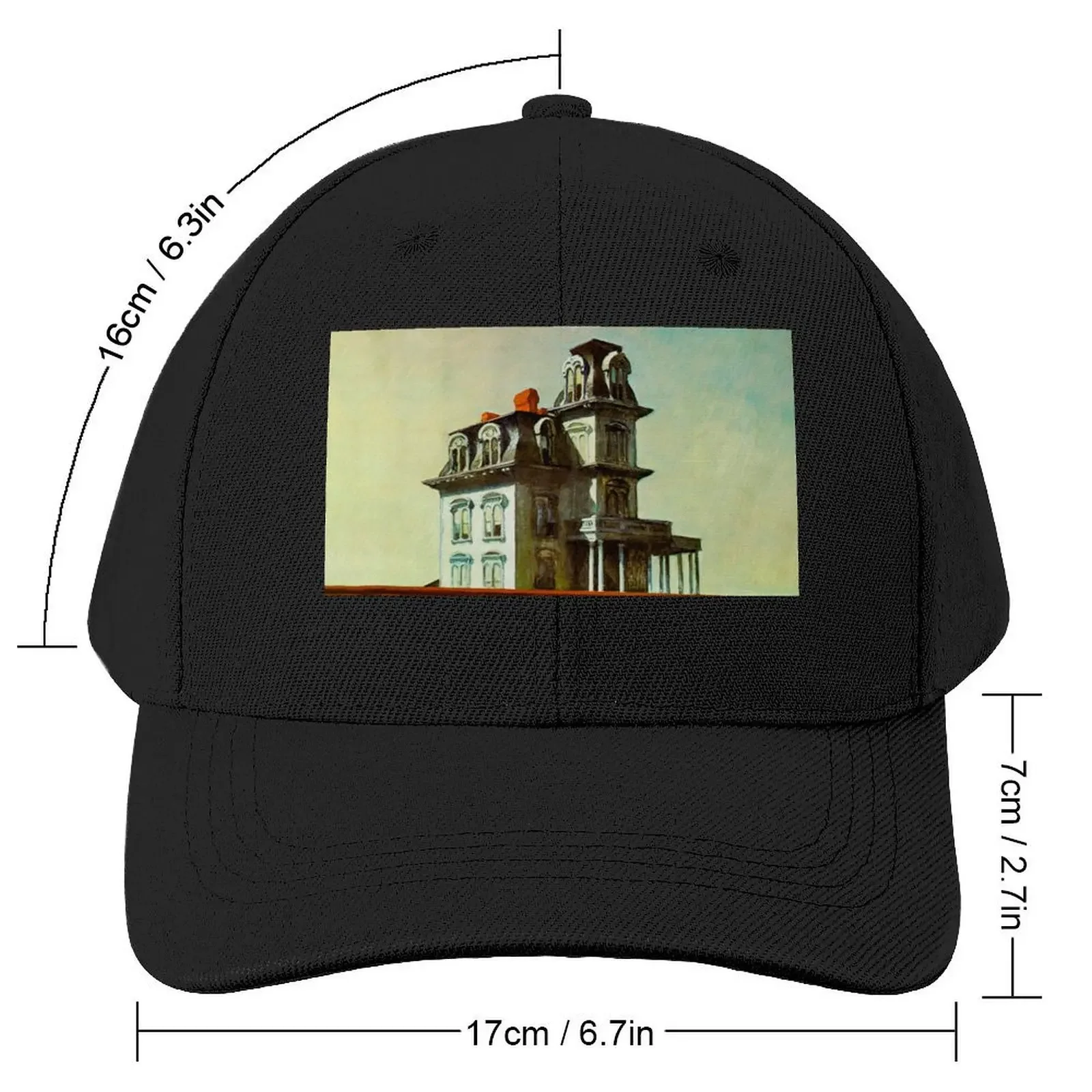 House by the Railroad by Edward Hopper Baseball Cap Golf Hat Designer Hat Sun Hat For Children Luxury Woman Men's