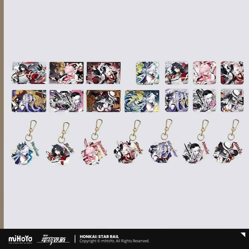 

Presale Sunsyea Honkai Star Rail Official Merch miHoYo Original Authentic AHQYZ Badge Keychain Ornament Blade Yao Guang Ashveil