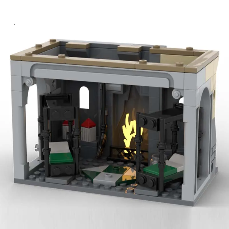 137 個クラシック映画 MOC HP スリザリン寮モジュラービルディングブロック城モデル DIY 組立レンガのおもちゃ子供のギフト