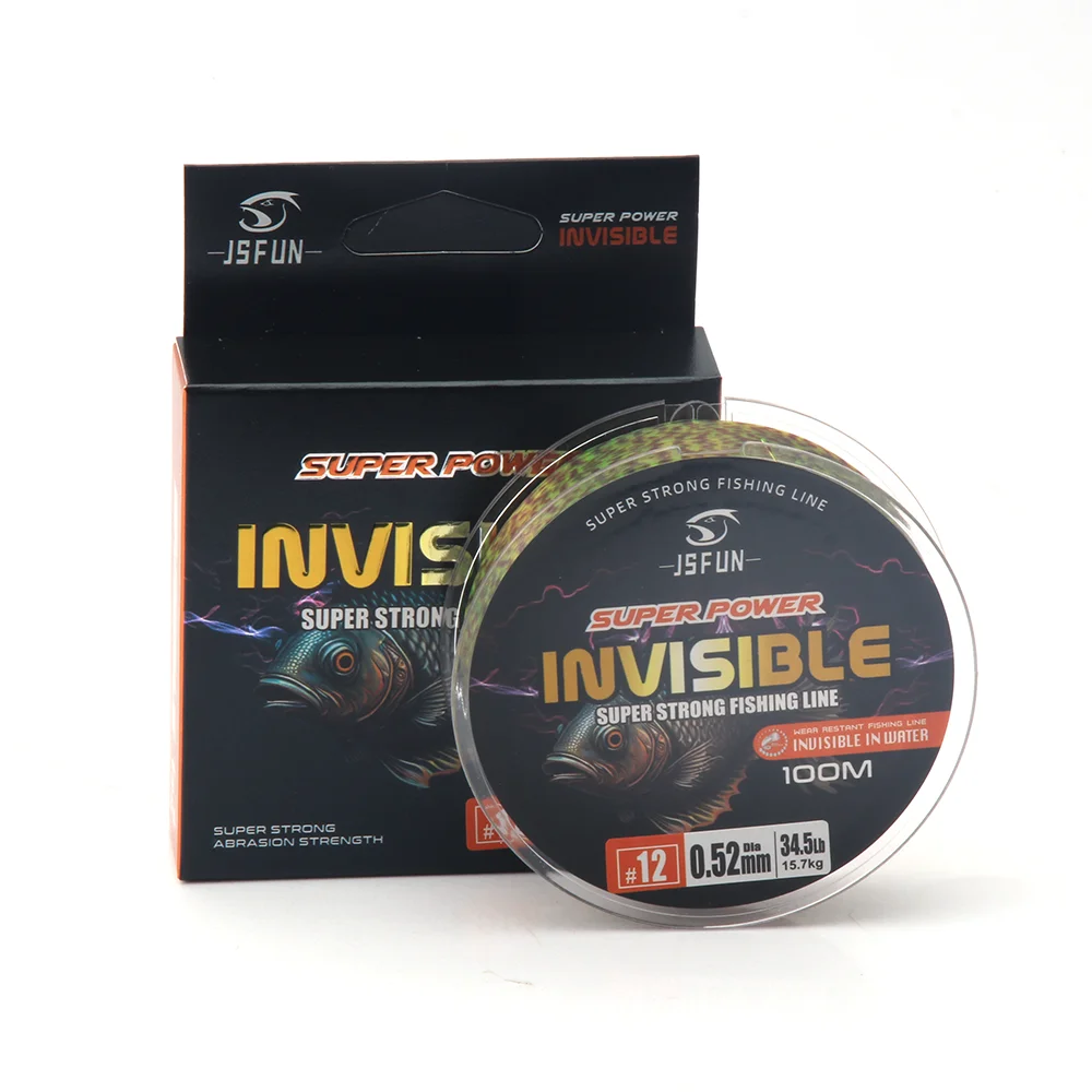JSFUN Nylon-Angelschnur, japanische superstarke Monofilament-Hauptschnur, 100 m Angelschnur für Salzwasser