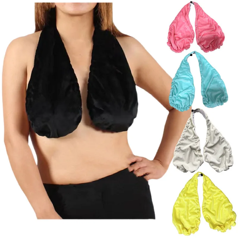 Toalla Tata, envoltura para el cuello colgante, toalla para el pecho, pecho grande, tubo expuesto, estilo superior, cómodo, transpirable, absorbente del sudor, sujetador sin espalda