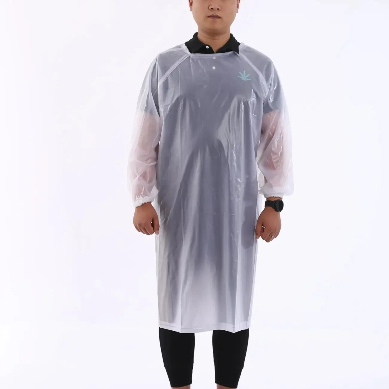 Мужской фартук с длинными рукавами, синий, белый, мастерская с морской рыбой, использование хранения льда