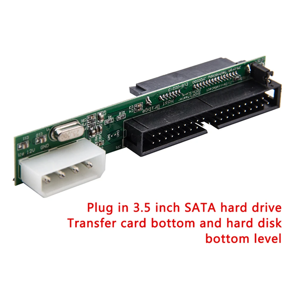 7 + 15Pin 2.5 Sata หญิง 3.5 นิ้ว IDE Sata ถึง IDE Adapter Converter ชาย 40 พินพอร์ตสําหรับ ATA 133 100 HDD CD DVD Serial