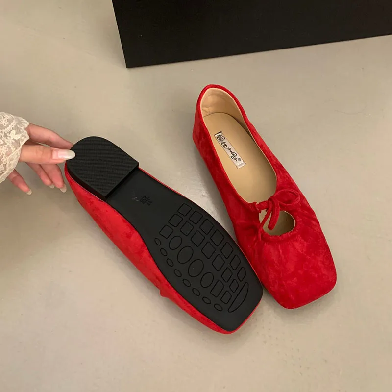Modische Schmetterlingsknoten-Mary-Jane-Schuhe für Damen, neue Slip-On-Schuhe, flache Damenschuhe. – Detail 15