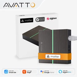 AVATTO ZigBee Smart Wired Gateway Hub,Matter Smart Home Bridge Remote Controller For Tuya,HomeKit,Siri,Google Home,Alexa