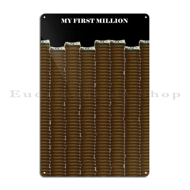 My First Million Pablo Escobar Metal Plaque Poster Cinema Wall Decor Personalized Party Plates Printing Tin Sign Poster