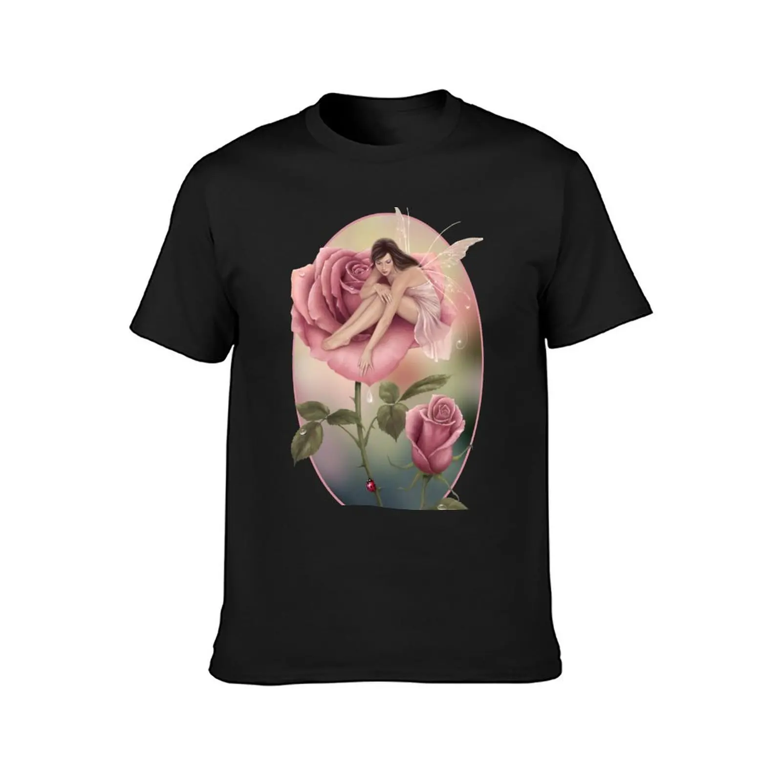 Rose Flower Fairy T-Shirt aesthetic clothes sweat t shirt men