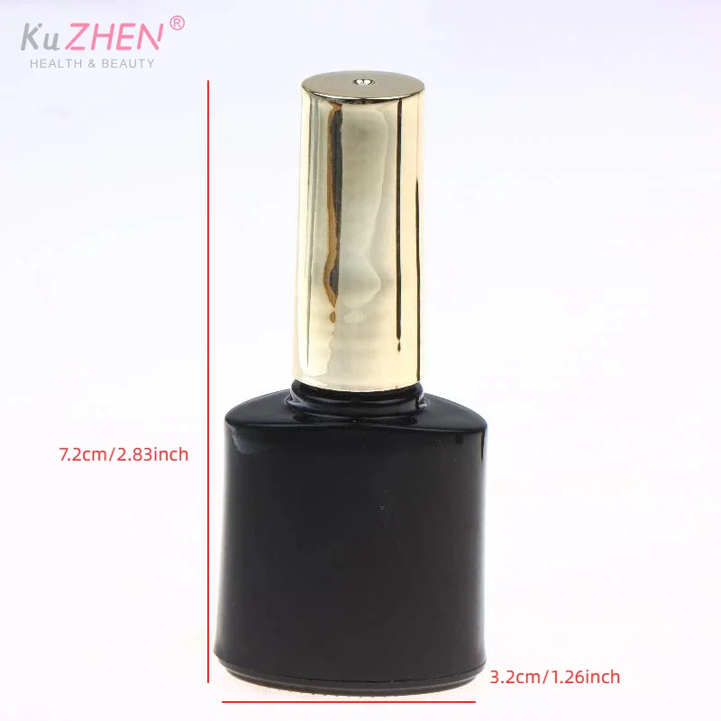 Plastic Refillable Empty Nail Bottle With Brush 5ML Empty Nail Polish Bottle Cosmetic Containers For Home DIY Nail Art Salon Use