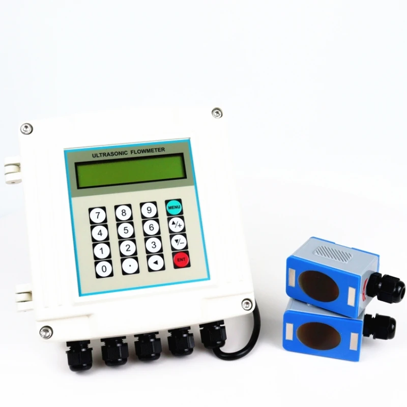 HIGH PRECISION CLAMP ON TYPE WALL MOUNTED ULTRASONIC FLOW METER