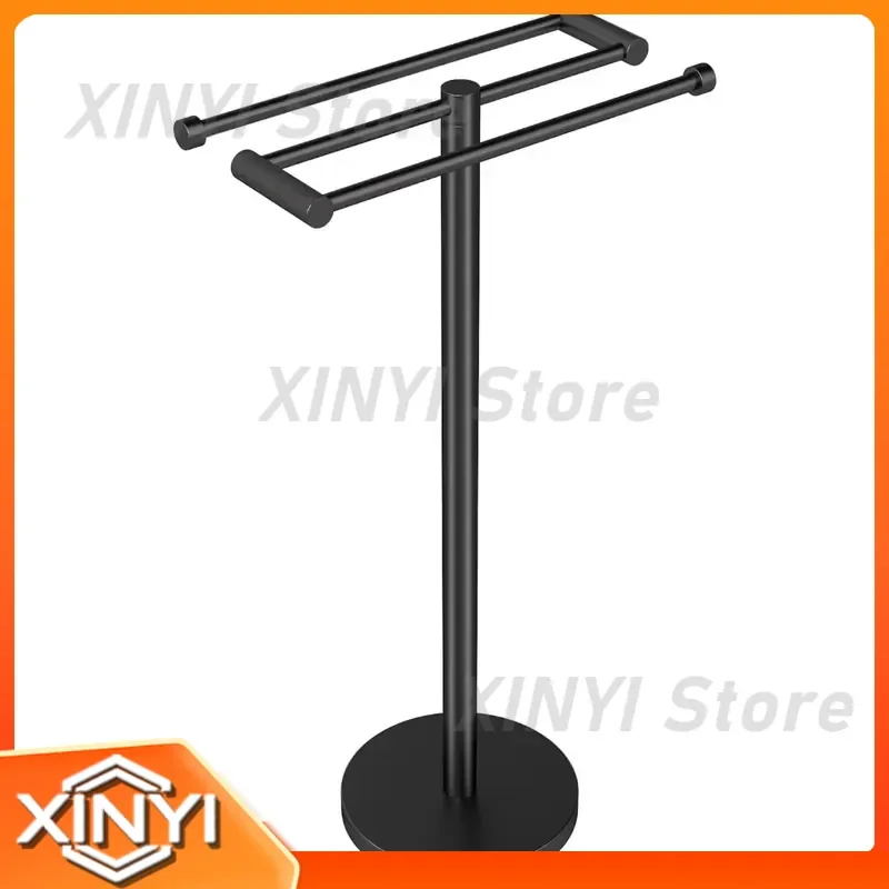 for YUMORE Tall Freestanding Modern Towel Rack for Bathroom Large Capacity Towel Drying Stand Space Saving Floor Standing