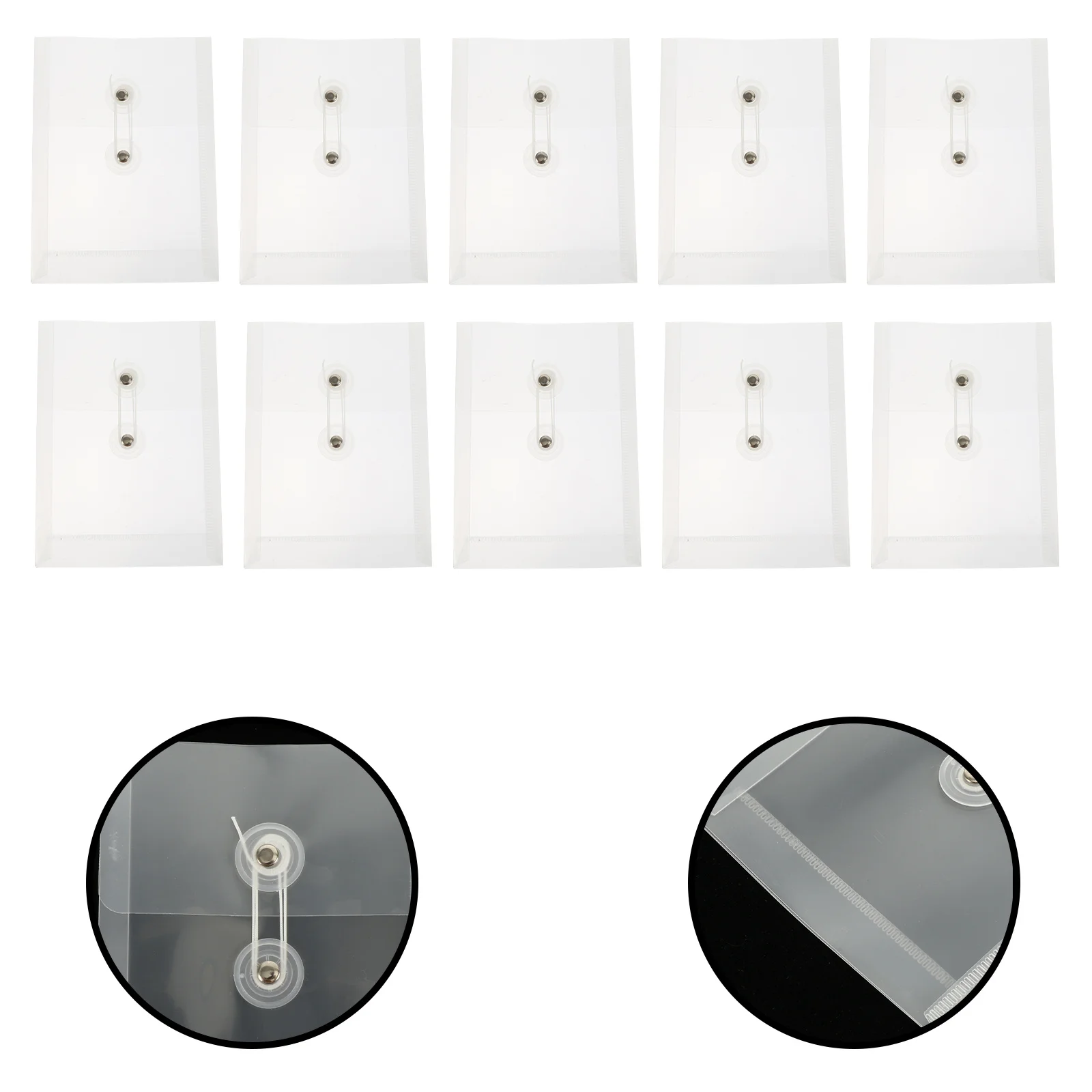 

10Pcs Mini File Folders Portable Document Organizers PP Material for Office School Stationery File Organizers