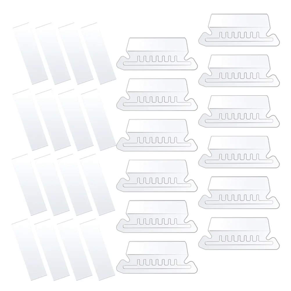 

100Pcs File Folder Tabs PVC Material Small Hanging Detachable Tabs for File Identification Document Classification Office