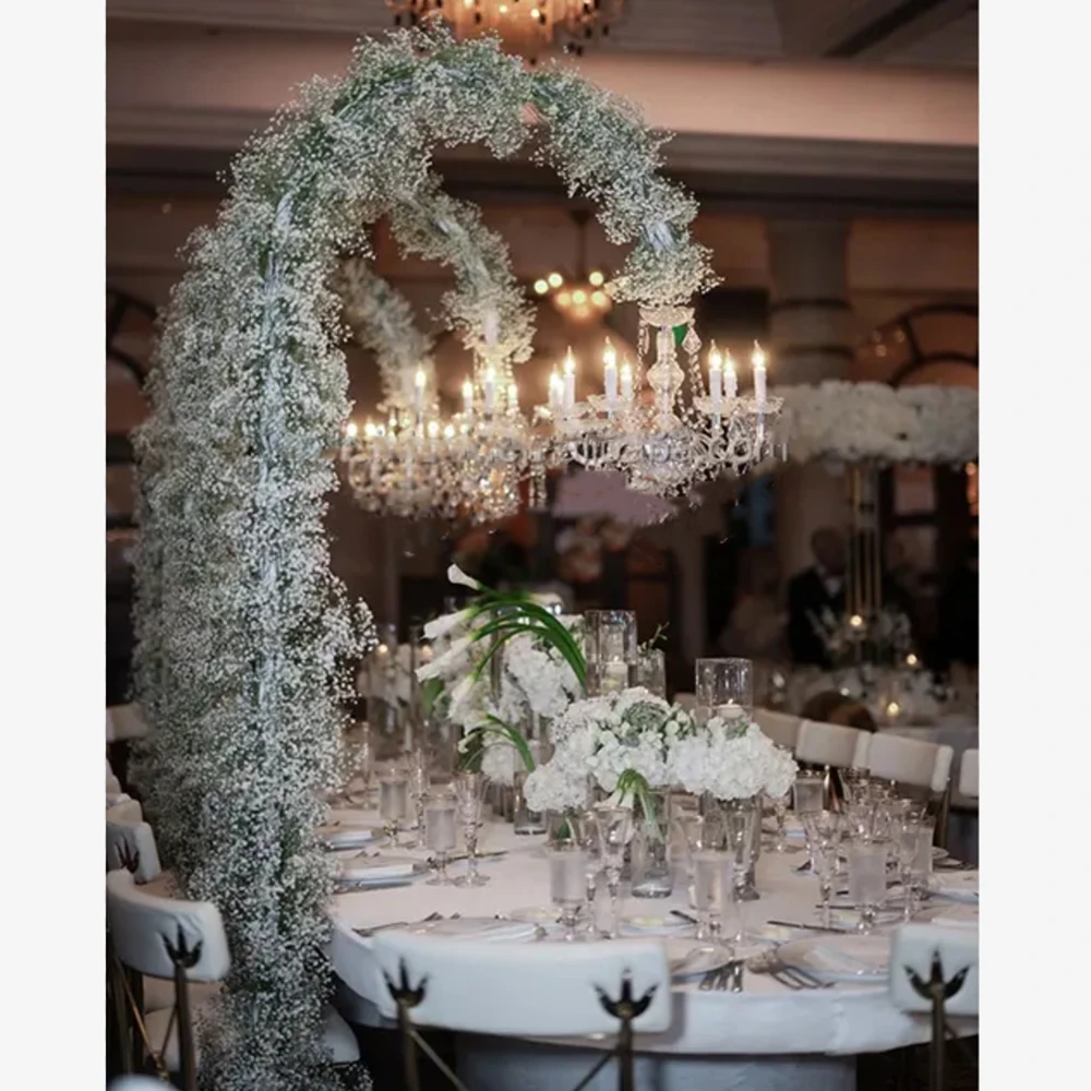 3pcs/4pcs  Wedding Chandelier Floor Standing Adjustable Stand Aluminium Alloy Backdrop Frame With Chandelier Lamp