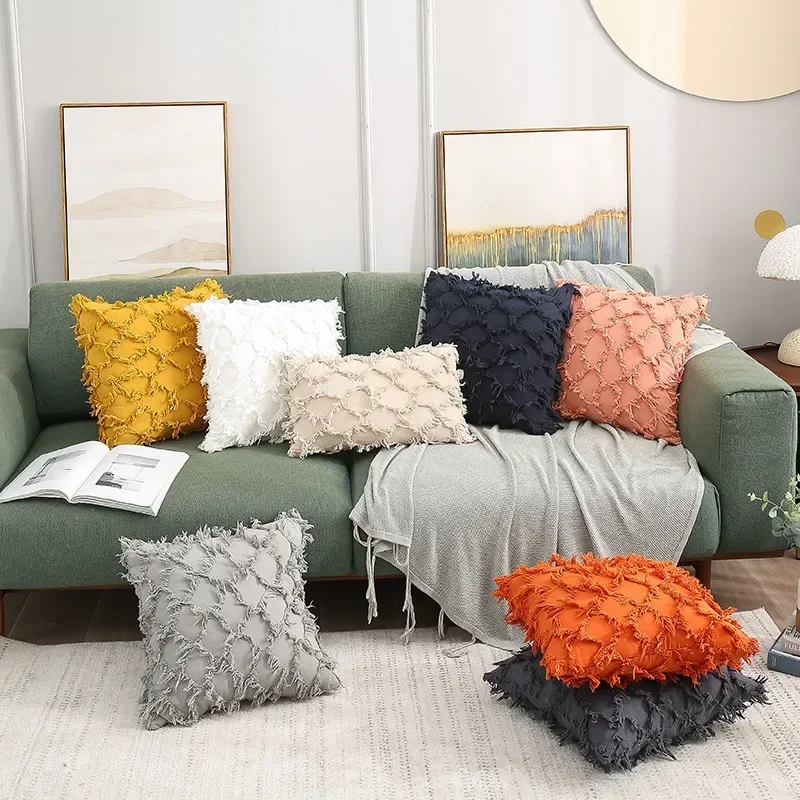 30x50/45x45/50x50cm Soft Decor Plush Pillow Cozy Cushion Cover Home Decor Throw Pillow Cover Living Room Bedroom Sofa Christmas