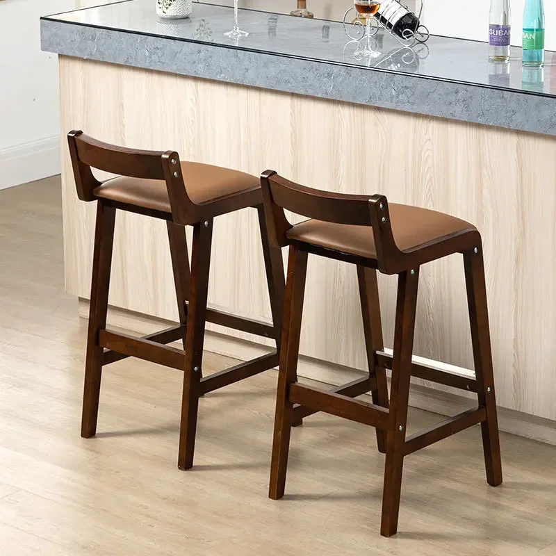 Modern Counter Height Bar Stool with Back, Counter Stool Upholstered Chair with Natural Textured Linen