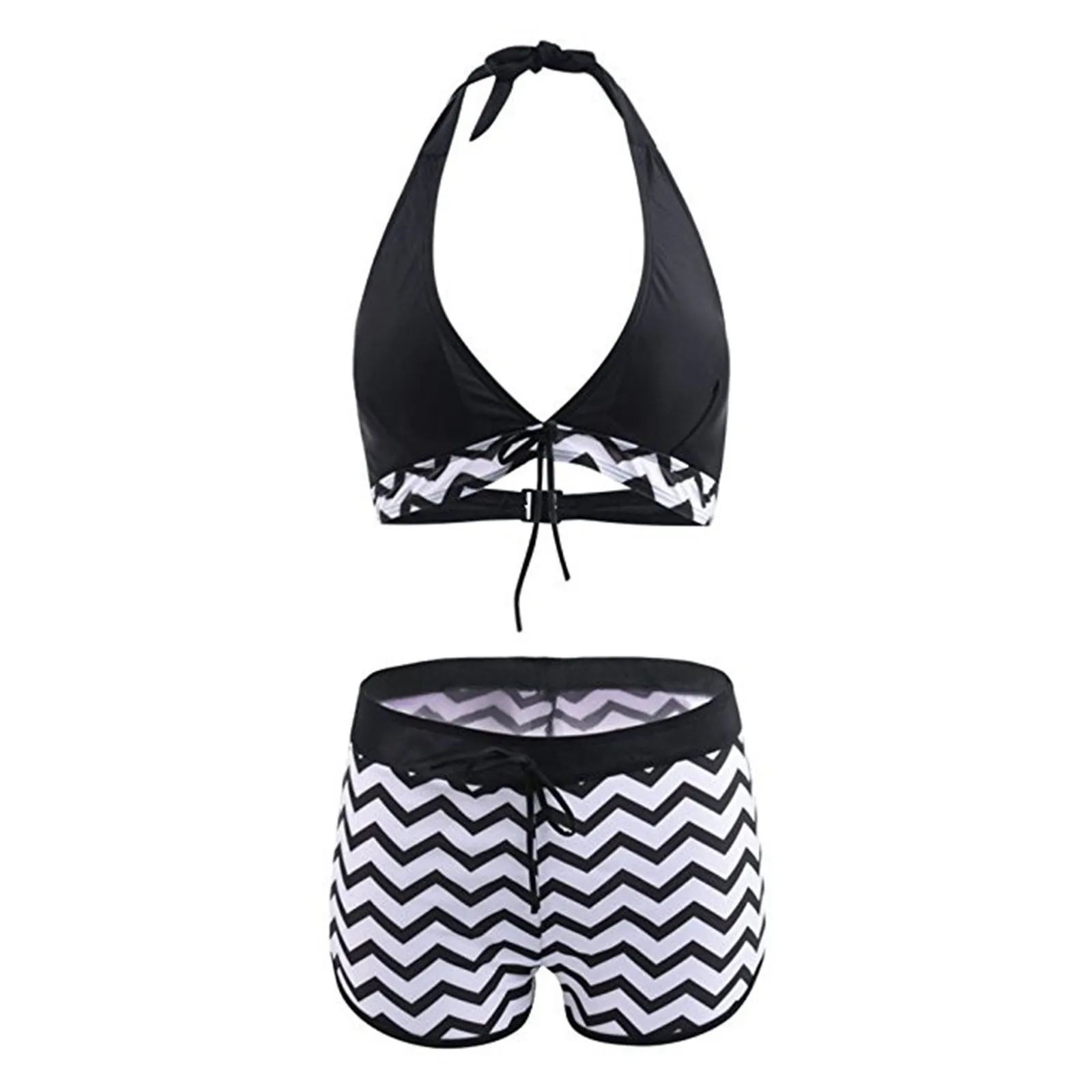 Conjunto de Bikini Sexy para mujer, mini bikini bohemio de encaje, traje de baño de dos piezas para playa, tankini deportivo de verano