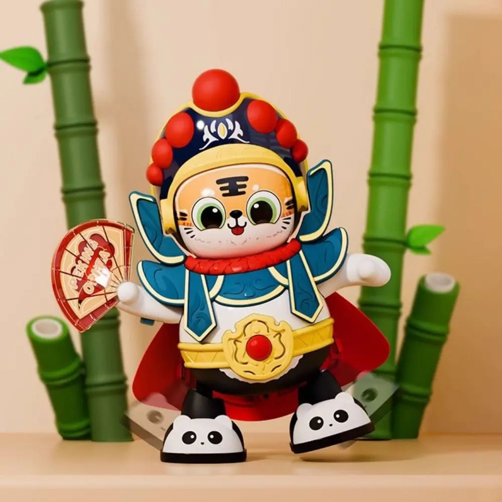 Ópera de Sichuan Muñeca que cambia la cara de Sichuan Juguete eléctrico tradicional que cambia la cara automática Mini 4 Muñeca de panda que cambia la cara facial