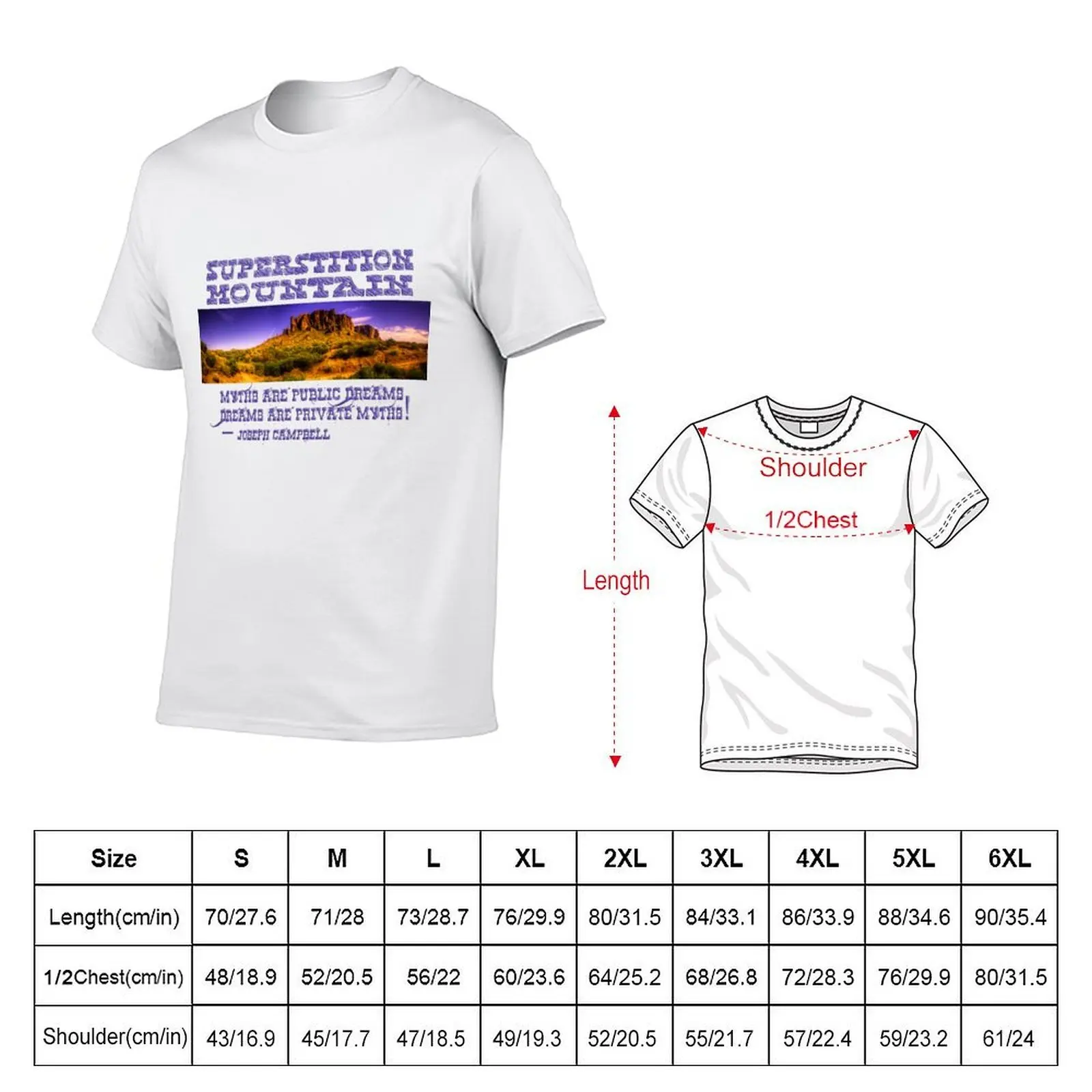 Superstition Mountain T-Shirt funny shirt cotton street wear mens graphic t-shirts