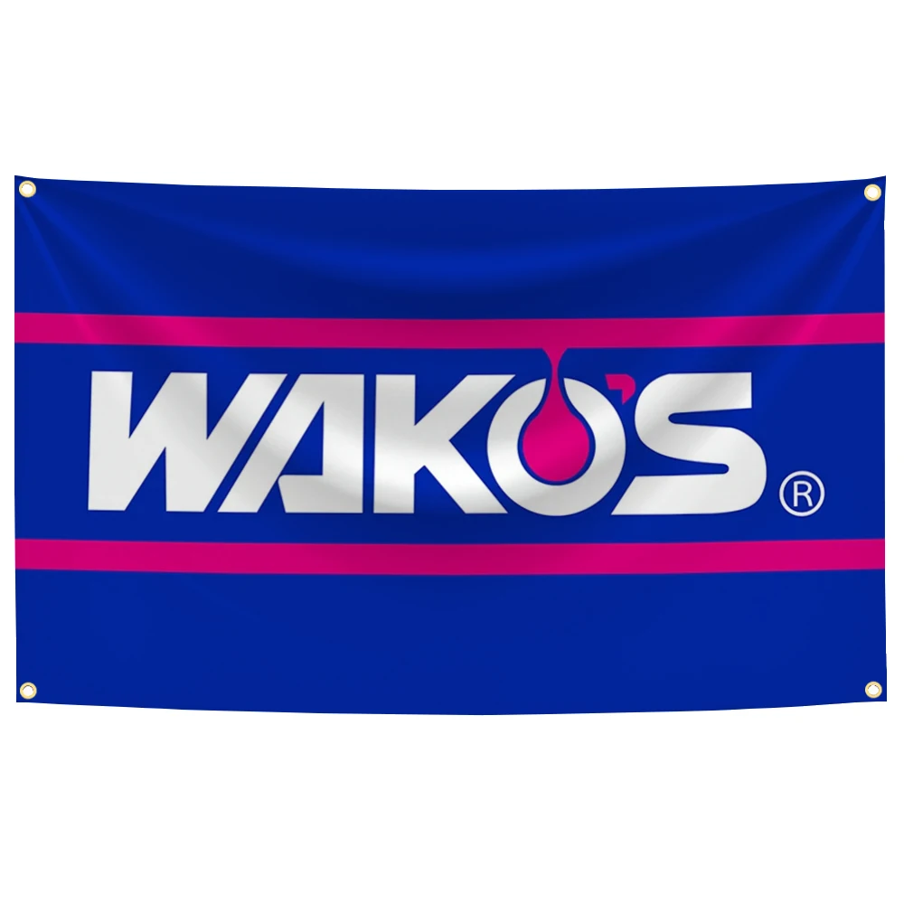 90x150 سنتيمتر JDM WAKOS النفط العلم البوليستر الطباعة الرقمية راية للمرآب جدار الفن المنزل أو الديكور في الهواء الطلق نسيج #1