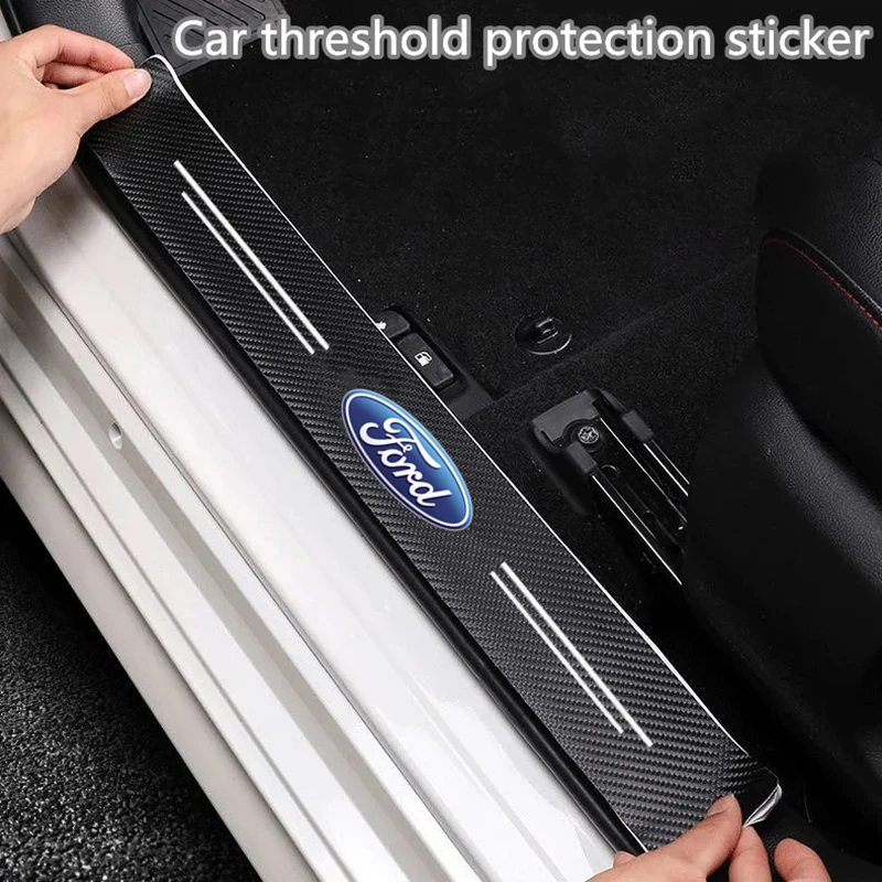 Car Door Sill Protector Welcome Pedal Cover Anti-drity Anti-scratch Strip Protective Strip for Fords 2 3 4 5 MK 2 6 7 Ranger