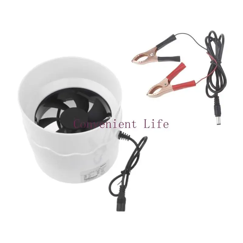 L1EE 4.3 ''Kipas Ekstraktor Kebisingan Rendah Saluran Inline Hidroponik Blower Udara Kipas Knalpot Ventilasi Ruang Tumbuh Dapur