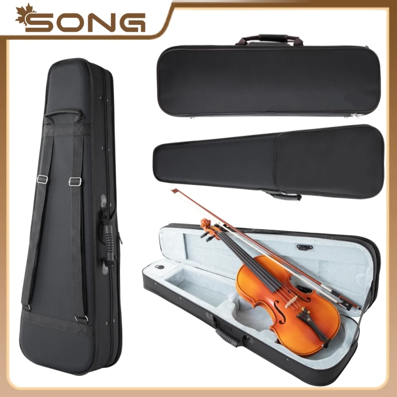 

Light Violin Case 4/4 4/3 1/2 violin Backpack Violin Storage bag Black Oxford cloth Violin Box Protection Violin Accessories