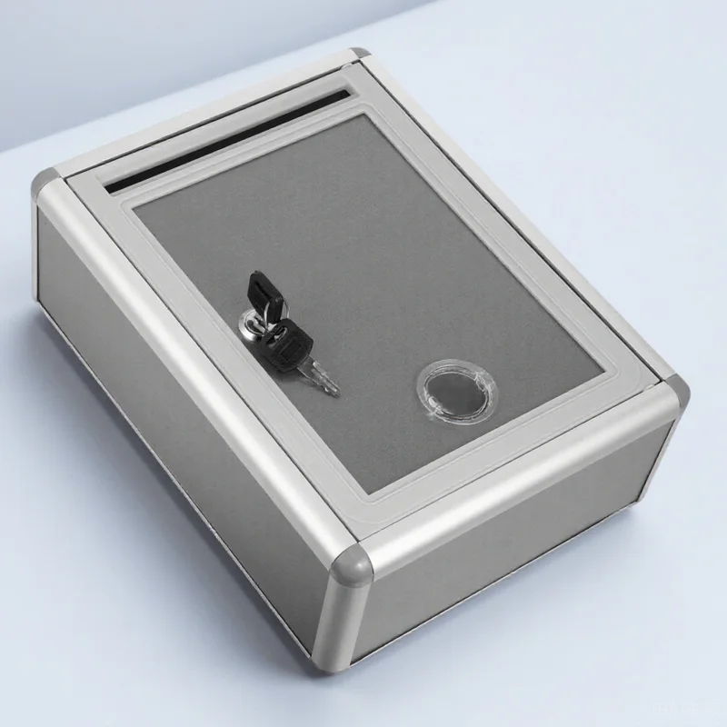 

Lockable Metal Suggestion Box Wall Mount Large Capacity Donation Ballot Collection Mailbox Secure Locking Public Feedback Box