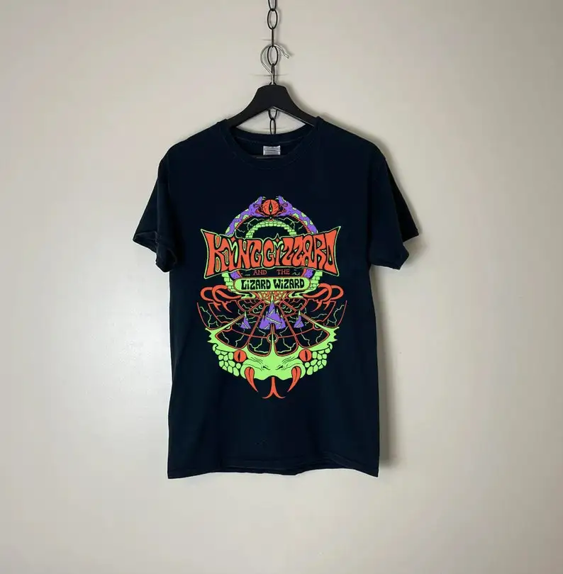 

KGLW Snake Mountain Vintage T shirt, King Gizzard And The Lizard Wizard PetroDragonic Apocalypse Rock Band 90s Vintage tshirt