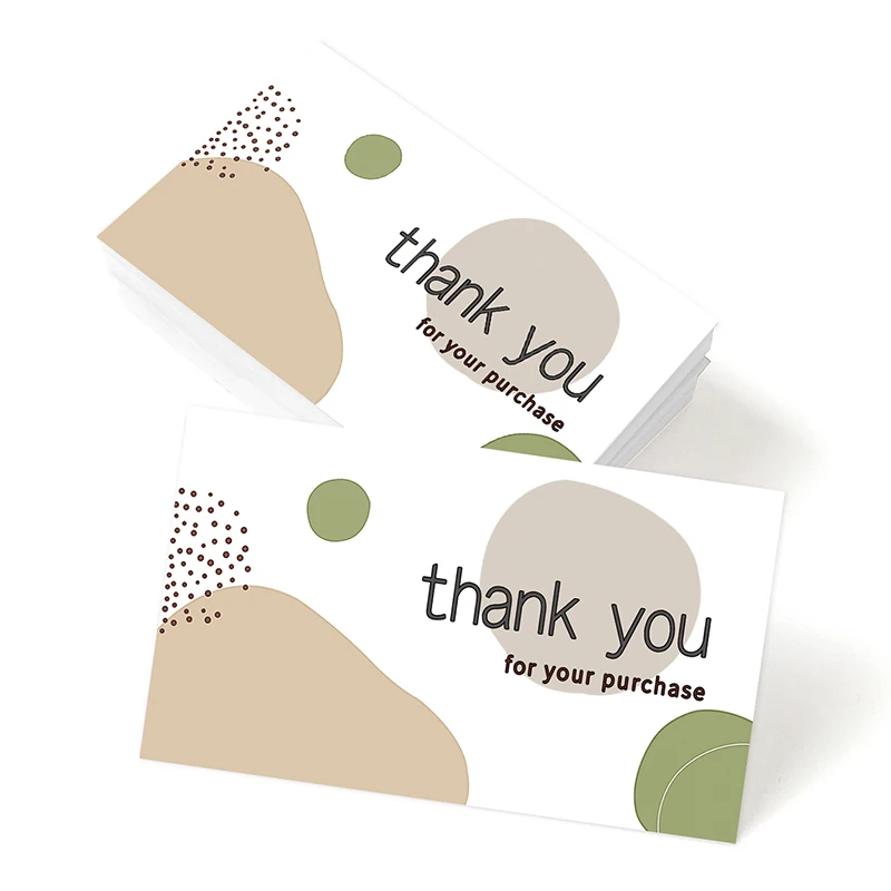 50Pcs Thank You Card Small Business Supporting,Package Greeting Card Cardstock for Sellers,Thank You Cards for Gift Packaging