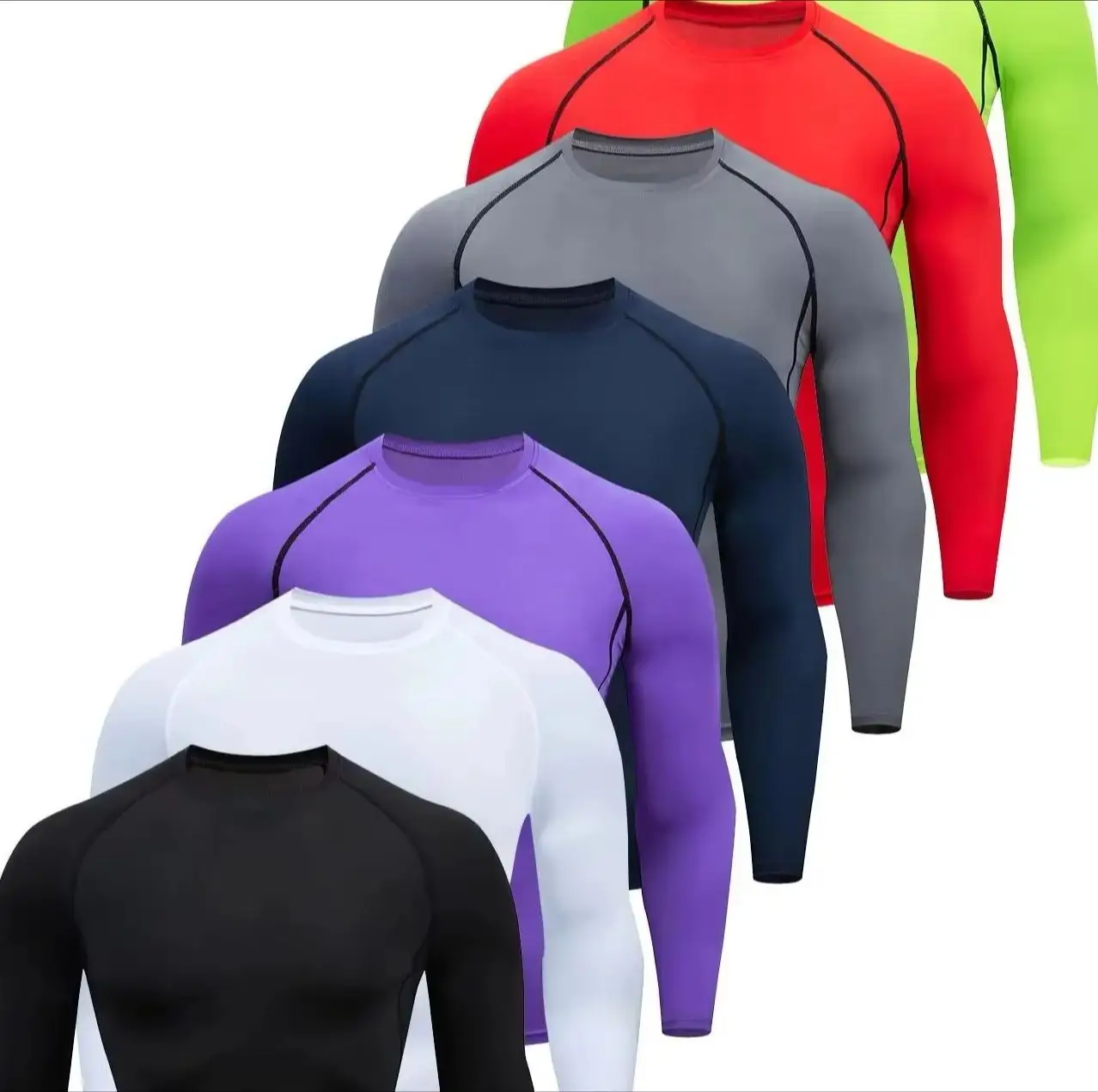 

Men's Compression Shirts: Get Fit Fast With Long Sleeve Athletic Workout Tops! 2026 New