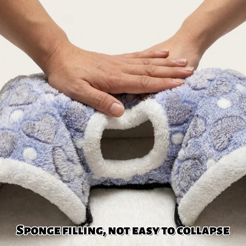 Guinea Pig Tunnel, Small Animal Hidden Tube Toy Comfortable Plush Tunnel, Suitable for Guinea Pigs and Small Pets view 6