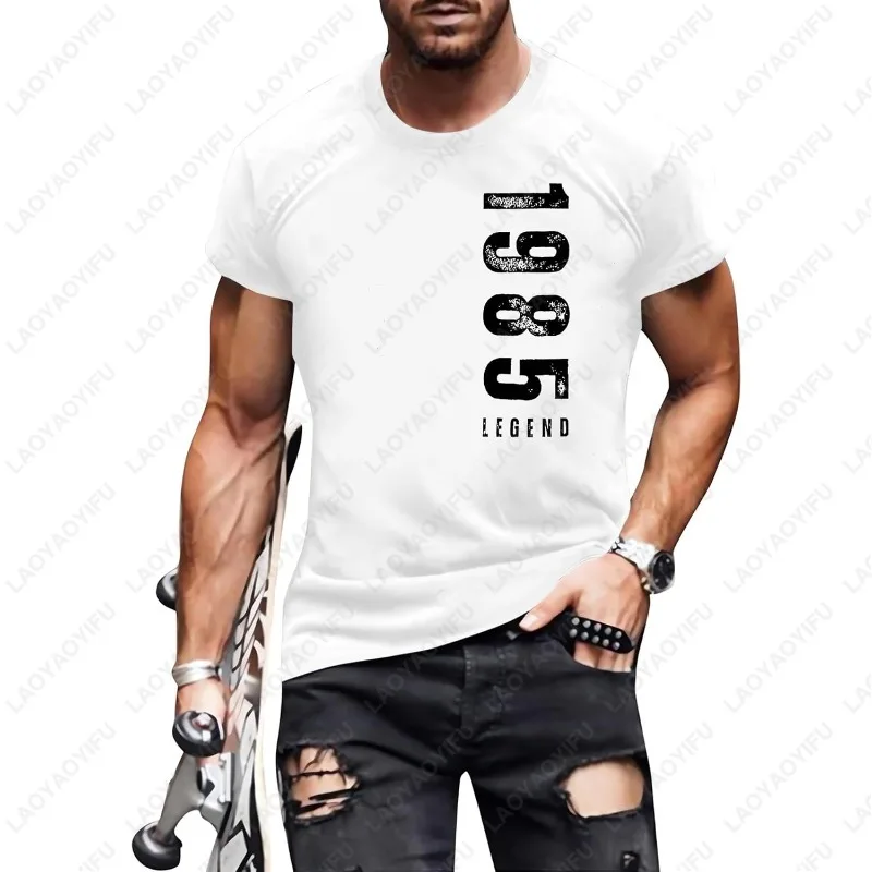 40th Birthday Party Tshirt for Vintage 1985 Legend Tops Men Women Outfits Gifts for Him Hombre Trend Hipster Unisex Adult Tees