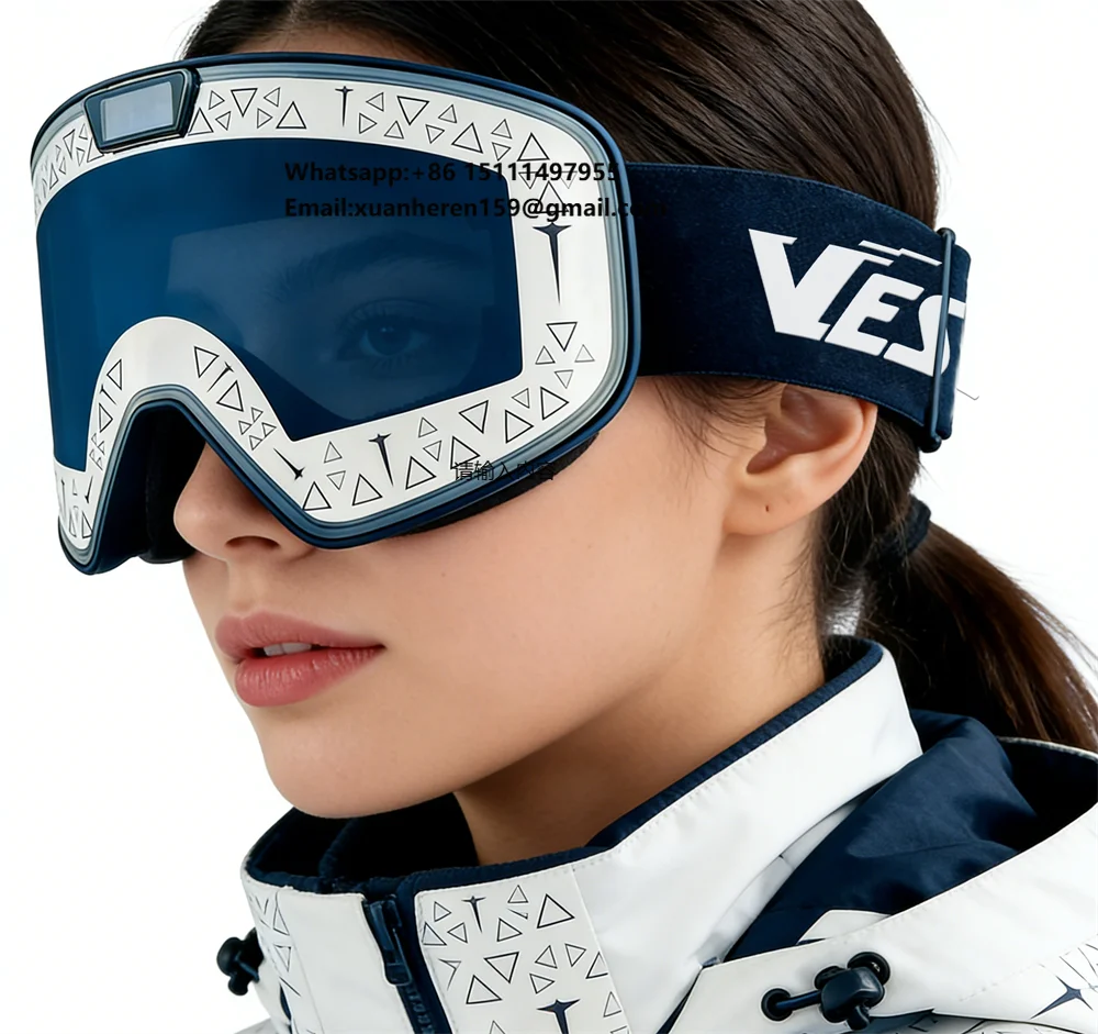 Smart Electrochromic Ski Goggles Anti Fog UV400 protection Electric Photochromic Lens Snow Snowboarding Goggles