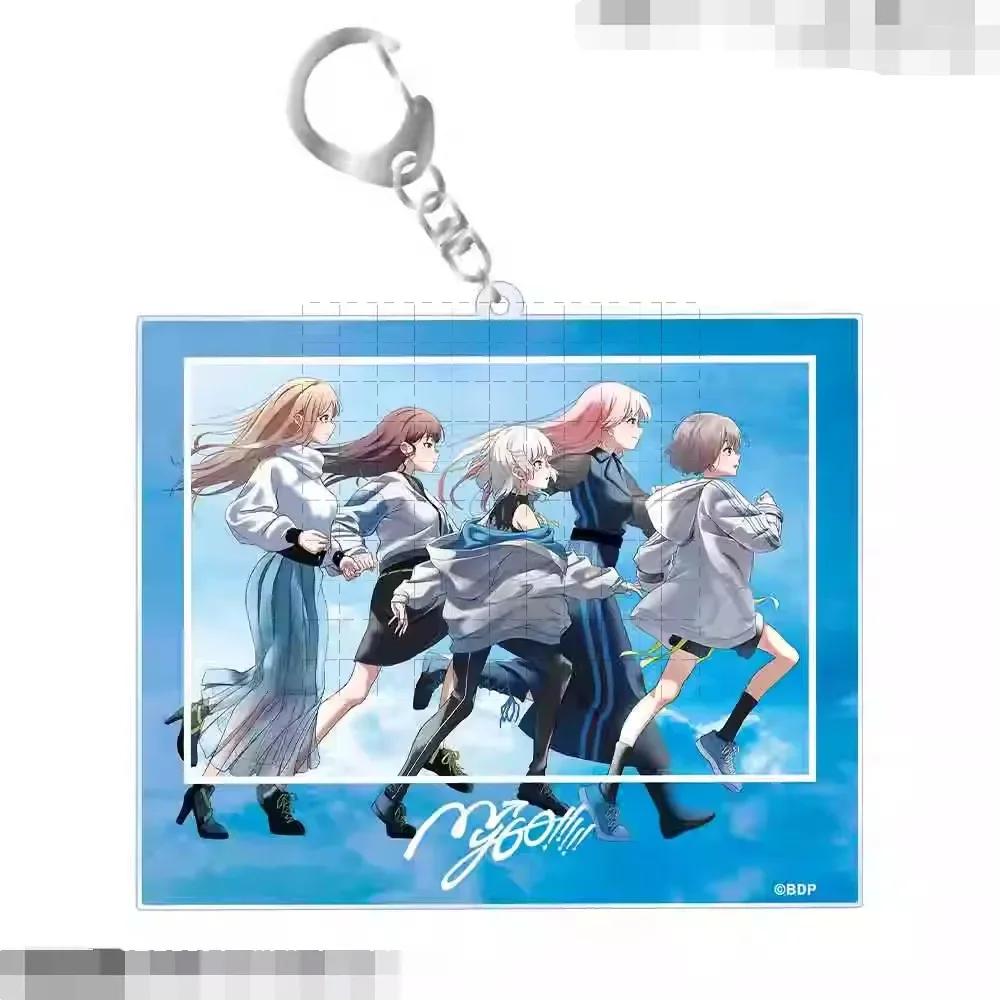 Game Hanazono Tae Hazawa Tsugumi Shirokane Rinko Kurata Mashiro Keychain Doll Anime Acrylic Keyring Pendant for Gift