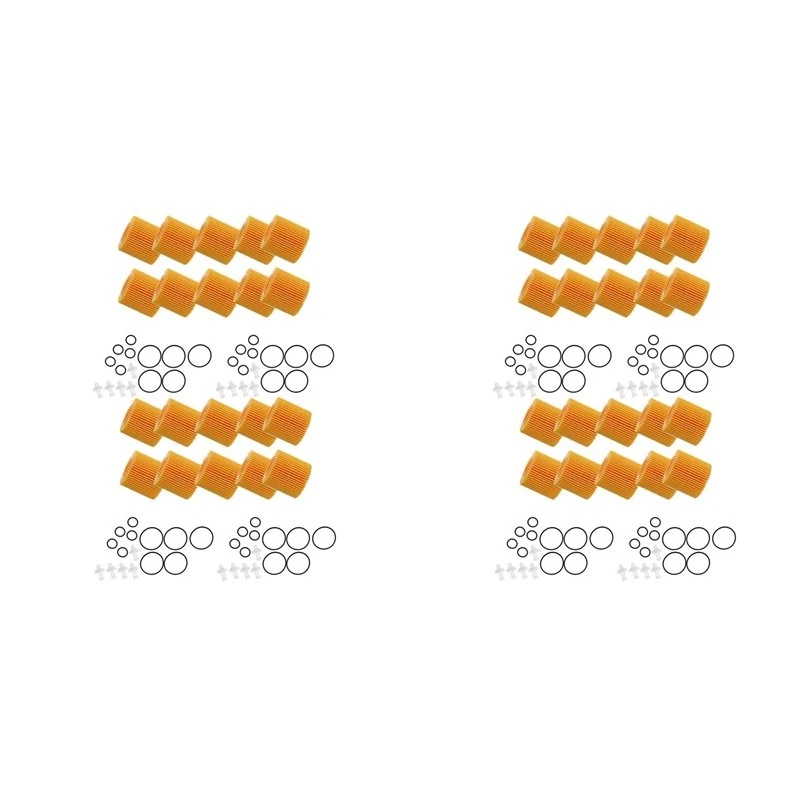 ABOK-40Pcs Engine Oil Filter Elements For Toyota C-HR 2.0L Pontiac Vibe Corolla Prius 1.8L Filters 04152YZZA6 04152-37010